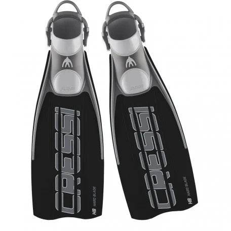 Pinne Cressi Ara Ebs with elastic heel strap for comfortable and secure fit during diving