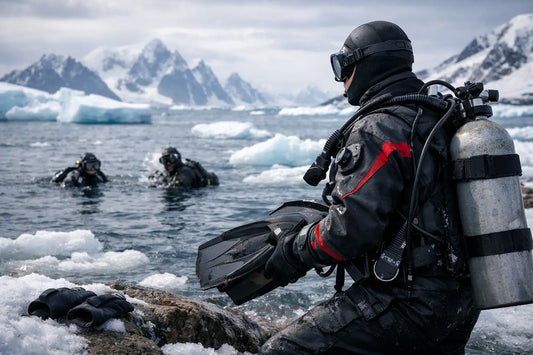 Guida alla muta stagna per immersioni fredde