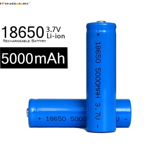 Batteria 18650 3.7V 5000mAh Li-ion Rechargeable