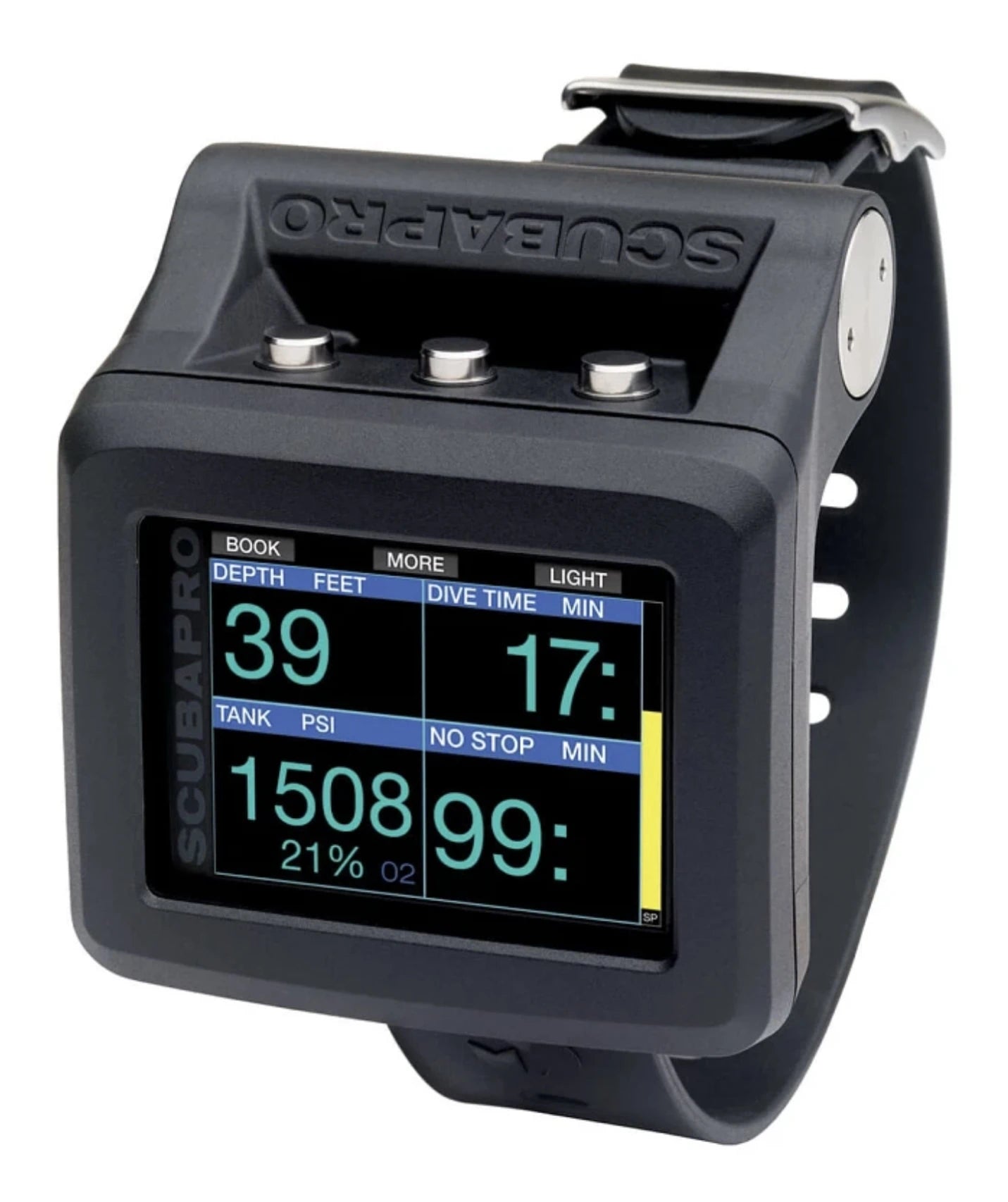 Ordenador de buceo Scubapro Galileo 2 G2 con transmisor y monitor de frecuencia cardíaca.