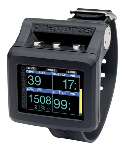 Ordenador de buceo Scubapro Galileo 2 G2 con transmisor y monitor de frecuencia cardíaca.