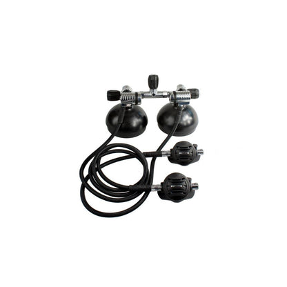 Set Erogatori Apeks Tek 3 regulator system for technical diving with balanced first stage and dual cylinder configuration