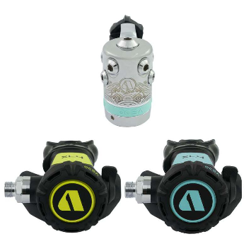 Set Apeks Erogateri XL4 OCEA eco-friendly scuba regulator made with recycled materials and bioplastics.