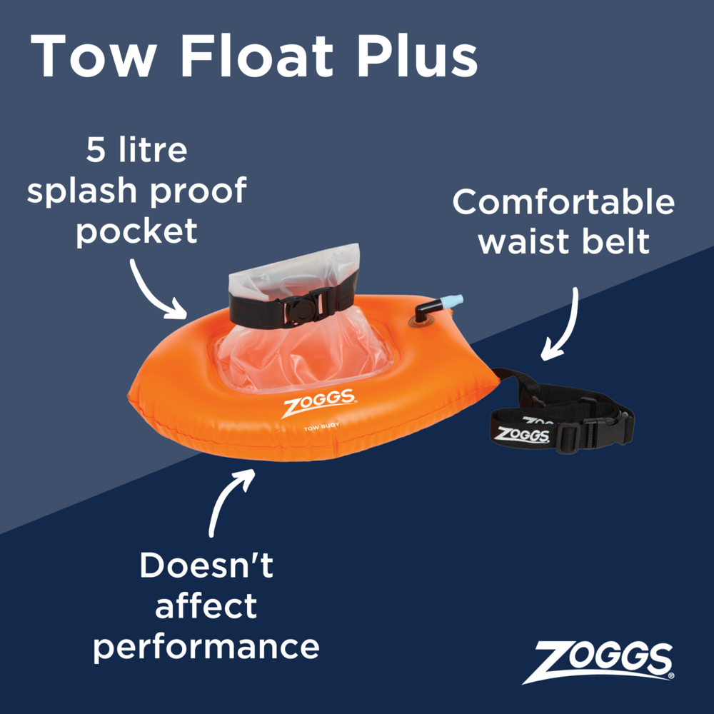 Flotador de natación Zoggs Tow Float Plus con bolsa impermeable 465312
