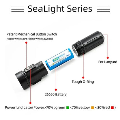 Illuminatore Divevolk 2000 Lumen ST-SL20