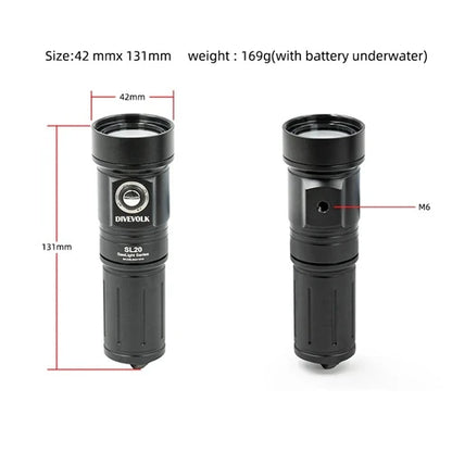 Illuminatore Divevolk 2000 Lumen ST-SL20