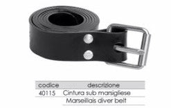 Sub Abyss Star Rubber Belt with Marseille Stainless Steel Buckle 